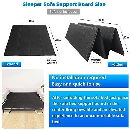 Imperius® Sleeper Sofa Bed Support Board,Sleeper Sofa Support for Sofa Bed Slats,Sleep Sofa Bar for Sofa Bed or Pullout Couch,No Assembly Needed (Full 48x48)