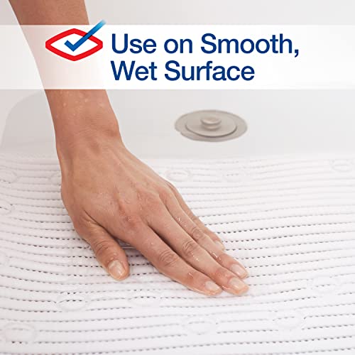 Clorox by Duck Brand Cushioned Foam Shower Mat, Non Slip Bathtub Mat with Suction Cups, Fits Square Shower Stalls, 21' x 21", White, 2 Pack