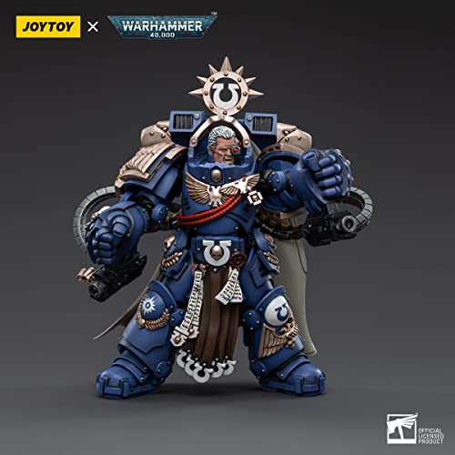 JoyToy 1/18 Warhammer 40,000 Action Figure Ultramarines Chapter Master Marneus Calgar Model
