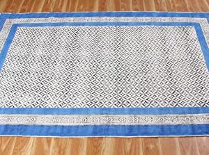 Blue Garden yoga mat Custom size rug Dining room rug Outdoor patio rug Indian handmade rug Square cotton rug Hallway runner rug Stair runner rug Rug for kitchen