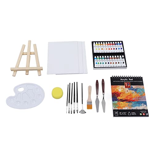 Acrylic Painting Supplies, Acrylic Paint Set Safe Easy Coloring Waterproof User Friendly for Artist