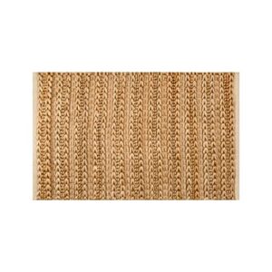 jute cotton patsan rug 24x36 inches (2x3 feet) farmhouse style,indoor entryway rug, for room doorway of your home, hand woven by skilled artisans_natural jute cotton rug