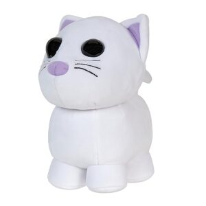 adopt me! collector plush - snow cat - series 2 - in-game stylization plush - toys for kids featuring your favorite pet, ages 6+