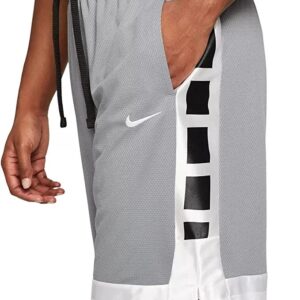 Nike Dri-FIT Elite Stripe Men's Basketball Training Shorts (College Grey/Black/White)