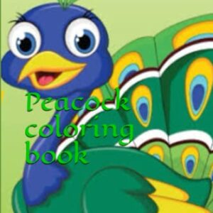 Peacock coloring book