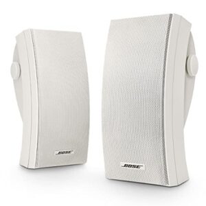 Bose 251 Outdoor Environmental Speakers (Pair), White with Music Amplifier