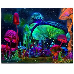 ofrke diy paint by number for adults beginner, painting by numbers kits for adults ，paint kits canvas gifts arts crafts for home decor colorful dream mushroom flower 16"x20"