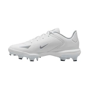 nike force trout 8 pro molded baseball cleats white | black size 8 medium