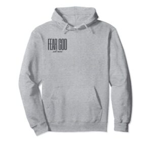 fear god not men christian mens womens youth by 24/15 pullover hoodie