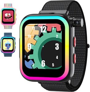 hewitto smart watch for kids - kids smart watch boys with rotatable camera audio books games video music player alarm clock pedometer, kids watch gifts toys for boys ages 4 5 6 7 8 9 10