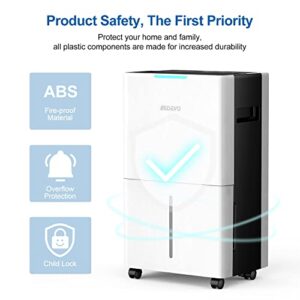 1500 Sq.ft Dehumidifiers for Home Basements, Aiusevo 22 Pint Dehumidifier for Room, with Auto and Manual Drainage, Intelligent Humidity Control, 3 Operation Modes, Ideal for RV, Bathroom