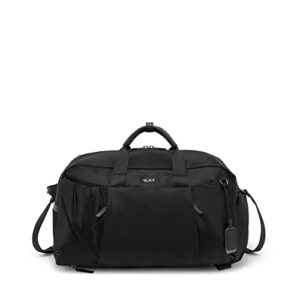 tumi voyageur malta duffel/backpack - premium duffle travel bag perfect for gym or weekend trip - black & gunmetal hardware