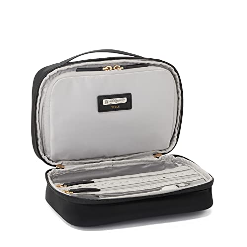 TUMI Voyageur Tammin Cosmetic Bag - Makeup Case Organizers for Travel - Make Up Bag for Packing - Black & Gold