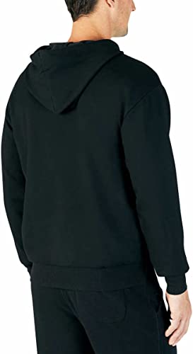 Eddie Bauer Mens Super Soft Heavyweight Full Zip Fleece Hoodie (as1, alpha, m, regular, regular, Black)