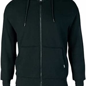 Eddie Bauer Mens Super Soft Heavyweight Full Zip Fleece Hoodie (as1, alpha, m, regular, regular, Black)