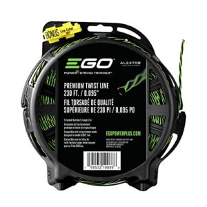 ego al2470b premium twist string, bi-component trimmer line (bulk package), green