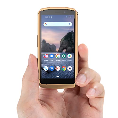 CUBOT Unlocked Mobile Phone, Pocket, SIM-Free Mini Smartphone, 4GB RAM+64GB, 128GB Extension, Android 11, 4.0 inch Screen, 16MP Camera, 3000mAh, Face ID/NFC/GPS (Green+Gold)