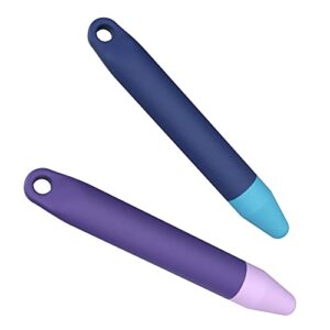 kid-friendly stylus pens for touch screens,tablet stylus pen 2 pack of purple blue stylus universal touch screen capacitive stylus compatible with kindle ipad iphone