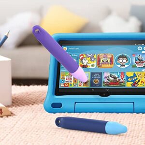 Kid-Friendly Stylus Pens for Touch Screens,Tablet Stylus Pen 2 Pack of Purple Blue Stylus Universal Touch Screen Capacitive Stylus Compatible with Kindle ipad iPhone