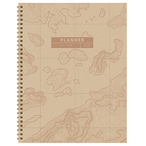 TF PUBLISHING July 2023 - June 2024 Map of The World Large Weekly Monthly Planner | TF Publishing 2023-24 Academic Planner Weekly/Monthly | Academic Calendar 2023-2024 Monthly