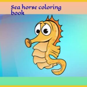 Sea horse coloring book