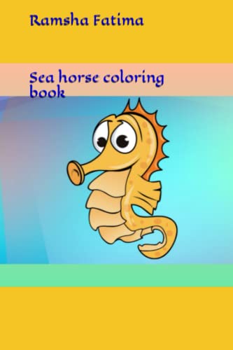 Sea horse coloring book