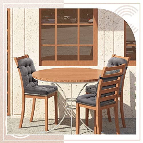 Geelin 2 Pack High Back Patio Chair Cushion Indoor Outdoor Seat Back Chair Cushion Tufted Pillow Waterproof Rocking Chair Pads Weather Resistant Cushions for Outdoor Swing Bench Wicker Furniture