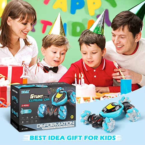 DDAI RC Cars Gesture Sensing Stunt Car - Best Gifts for Boys 6-12 Year Old 360° Rotating 4WD Remote Control Car Transform 2.4Ghz Hand Controlled RC Car Birthday Presents for Kids Age 7 8 9 10 11 yr