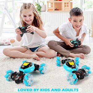 DDAI RC Cars Gesture Sensing Stunt Car - Best Gifts for Boys 6-12 Year Old 360° Rotating 4WD Remote Control Car Transform 2.4Ghz Hand Controlled RC Car Birthday Presents for Kids Age 7 8 9 10 11 yr