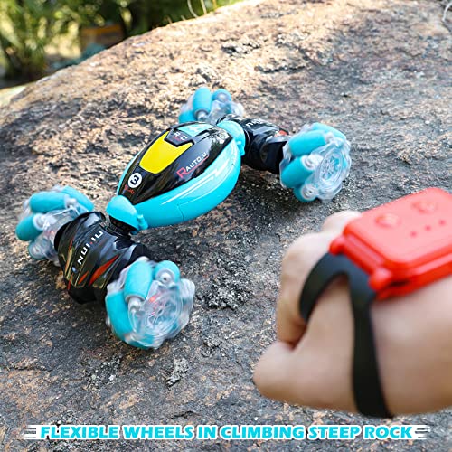 DDAI RC Cars Gesture Sensing Stunt Car - Best Gifts for Boys 6-12 Year Old 360° Rotating 4WD Remote Control Car Transform 2.4Ghz Hand Controlled RC Car Birthday Presents for Kids Age 7 8 9 10 11 yr