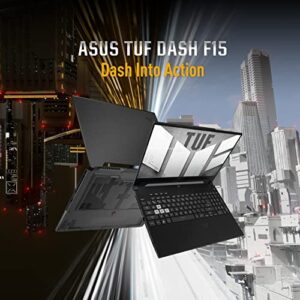 ASUS TUF Dash 15 (2022) Gaming Laptop, 15.6” 144Hz FHD Display, Intel Core i5 12450H, GeForce RTX 3050 Ti, 8GB DDR5, 512GB PCIe SSD, Thunderbolt 4, Wi-Fi 6, Windows 11 Home, Off Black, FX517ZE-RS51