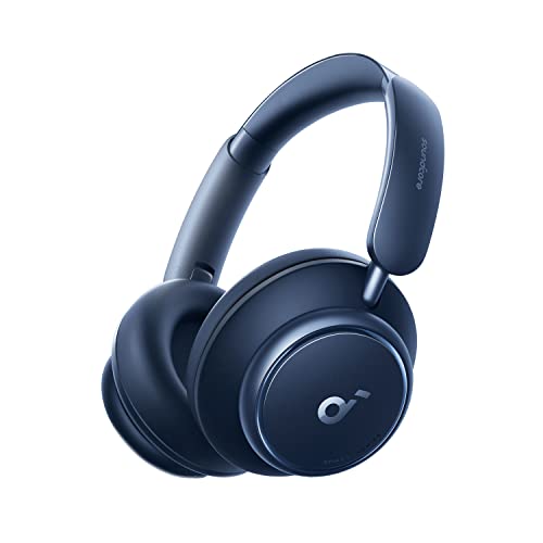 Soundcore by Anker Space Q45 Adaptive Active Noise Cancelling Headphones, Reduce Noise by Up to 98%, 50H Playtime, App Control, LDAC Hi-Res Wireless Audio, Comfortable Fit, Clear Calls (Renewed)