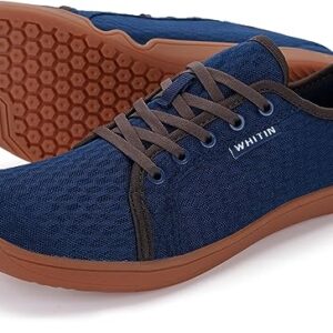 WHITIN Men's Water Shoes Quick Dry Aqua Minimalist Barefoot Sneakers Size 9.5-10 Minimus Beach Swimming River Hiking Trail Kayak Boating Dark Blue 43