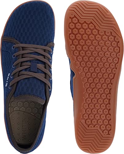 WHITIN Men's Water Shoes Quick Dry Aqua Minimalist Barefoot Sneakers Size 9.5-10 Minimus Beach Swimming River Hiking Trail Kayak Boating Dark Blue 43