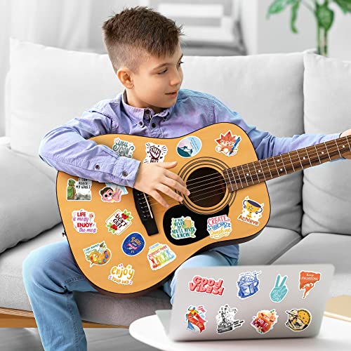 400Pcs Inspirational Words Stickers, Motivational Waterproof Vinyl Stickers for Kids Teens Adults Teachers, Positive Quote Stickers for Water Bottles Laptops Phone Journaling Scrapbooking