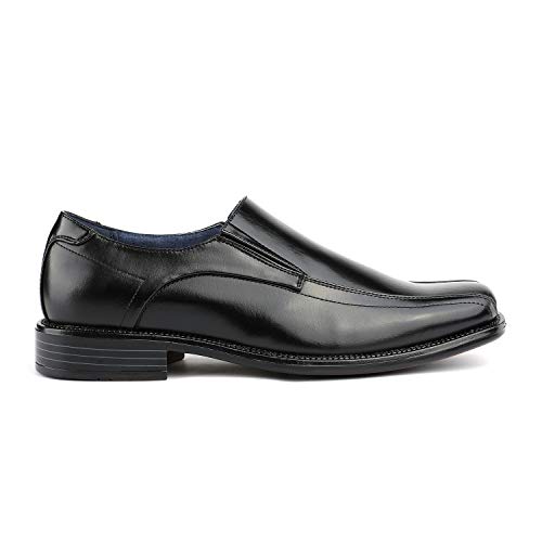 Bruno Marc Men's Leather Lined Dress Loafers Shoes, Black, Size 13W, Statewide-01