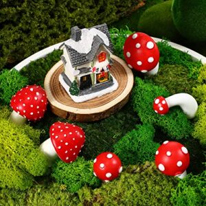 6 Pcs Mushroom Magnets for Fridge Kitchen Decor Magnets 3D Resin Refrigerator Magnet for Home Office Calendar Whiteboard Metal Furniture Decoration