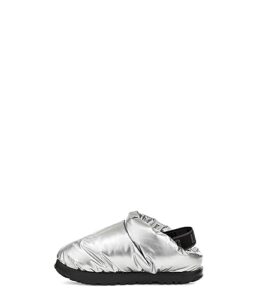 ugg women's spaceslider slipper, silver, 9