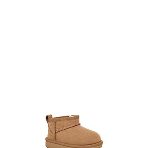 UGG Girls T Classic Ultra Mini Fashion Boot, Chestnut, 10 Toddler