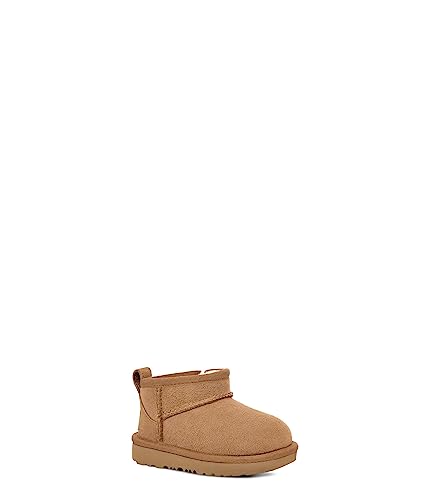 UGG Girls T Classic Ultra Mini Fashion Boot, Chestnut, 10 Toddler