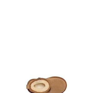 UGG Girls T Classic Ultra Mini Fashion Boot, Chestnut, 10 Toddler