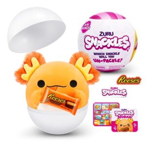 snackles small sized 5.5 inch snackle plush by zuru (random surprise), cuddly squishy comfort 5.5 inch plush with license snack brand accessory