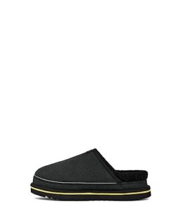 ugg men's scuff cali wave shoe, black/pearfect, 9