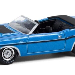 Greenlight 13290-B Greenlight Muscle Series 24 - 1970 Dodge Challenger Convertible - B5 Blue 1/64 Scale