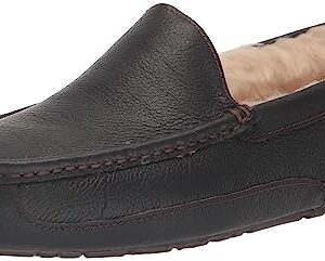 UGG Men's Ascot Discontinued Slipper, Dark Spice, 10