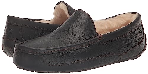 UGG Men's Ascot Discontinued Slipper, Dark Spice, 10