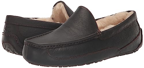 UGG Men's Ascot Discontinued Slipper, Dark Spice, 10