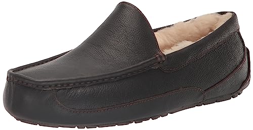 UGG Men's Ascot Discontinued Slipper, Dark Spice, 10