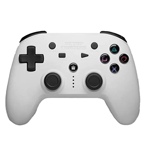 Retro Fighters Defender Bluetooth Controller Next-Gen PS3, PS4 & PC Compatible Wireless (White)