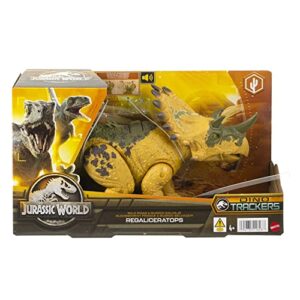 Jurassic World Dinosaur Toys with Roar Sound & Attack Action, Wild Roar Posable Figures, Physical & Connected Digital Play